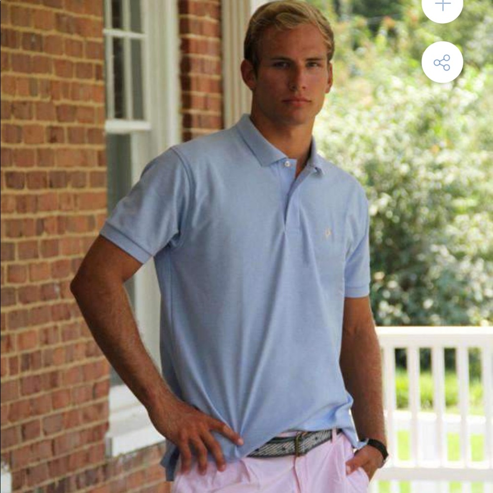 High Cotton Carolina Blue Med Polo